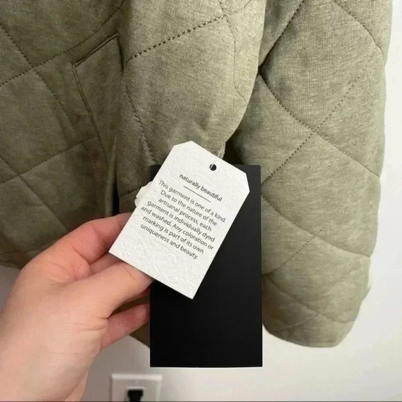 🦃 Bagatelle Collection Quilted French Terry Jacket Sage XL - Picture 10 of 10